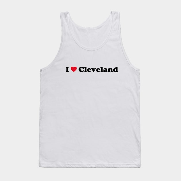 Cleveland Love Tank Top by Novel_Designs